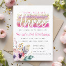 Search for tribal birthday invitations Floral