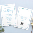 Search for light blue wedding invitations Watercolor