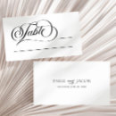 Search for classic wedding place cards Black and white