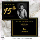 Search for womans 75th birthday invitations Elegant