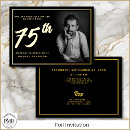 Search for mans 75th birthday invitations Elegant