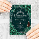 Search for green quinceanera invitations 15th birthday