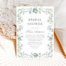 Search for renaissance bridal shower invitations Bohemian wild flowers