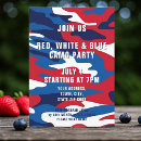 Search for blue camo invitations White