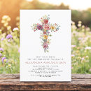 Search for rose first communion invitations Botanical