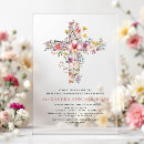 Search for simple first communion invitations Botanical