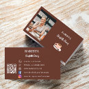 Search for barista business cards Brown