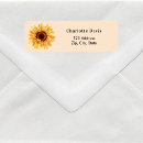 Search for sunflower bridal shower return address labels Yellow