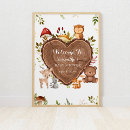 Search for woodland creatures baby shower posters Cute
