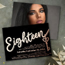 Search for black and gold 18th birthday invitations Script