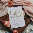 Search for gold 50th wedding anniversary invitations Modern