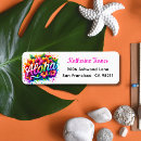 Search for barbeque return address labels Watercolor