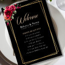 Search for black red wedding programs Gothic
