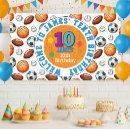 Search for 10th birthday banners Sports birthday party