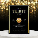 Search for for her 30th birthday invitations Black