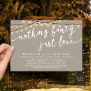 Search for love wedding invitations Elopement