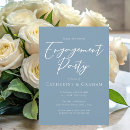 Search for dusty blue engagement party invitations Minimalist