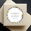 Search for vintage wedding stickers Watercolor floral