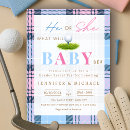 Search for golf gender reveal invitations He or she