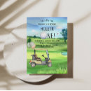 Search for hole in one 1st birthday invitations Boy