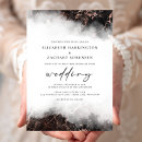 Search for marble and rose gold wedding invitations Black