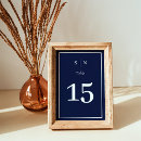 Search for dark blue wedding table cards Modern