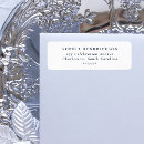 Search for navy blue and white return address labels Basic