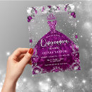 Search for fuchsia pink and silver invitations Glitter