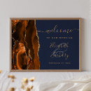 Search for navy blue gold welcome wedding signs Agate