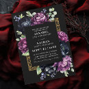 Search for black and purple wedding invitations Elegant