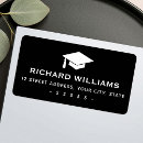 Search for masculine return address labels Black