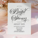 Search for classic elegant bridal shower invitations Black and white