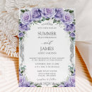 Search for lavender and silver wedding invitations Couple