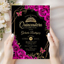 Search for pink quinceanera invitations Floral
