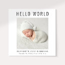 Search for hello world birth announcement cards Minimalist