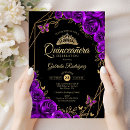 Search for gold quinceanera invitations Floral