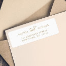 Search for gold script return address labels Couple