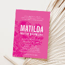 Search for floral bar bat mitzvah invitations Typography