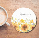 Search for sunflower coasters Vintage