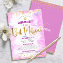 Search for chic bar bat mitzvah invitations Watercolor