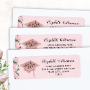 Search for graduation gold return address labels Girly