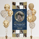 Search for graduation photo collage party signs Navy blue