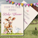 Search for farm baby shower invitations Pink floral