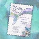Search for mermaid 3rd birthday invitations Summer