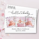 Search for birth announcement thank you postcards Newborn