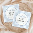 Search for blue gingham napkins Gingham baby shower