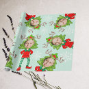 Search for elf christmas wrapping paper Face