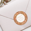 Search for floral chic wedding stickers Autumn