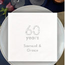 Search for 60th anniversary wedding napkins Modern