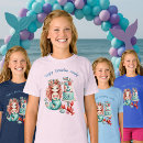 Search for mermaid birthday girls tshirts Under the sea party